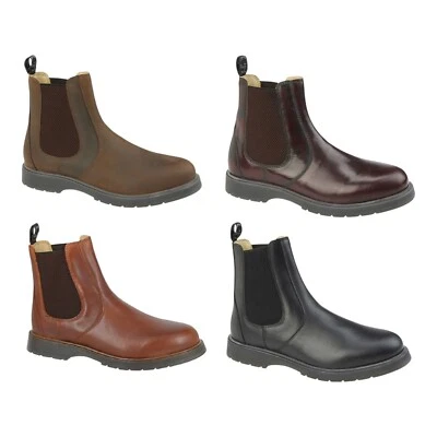 Scarpe da passeggio Grafters uomo donna stivaletti chelsea stivali pelle misura 3-14