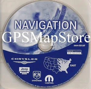 2003 2004 2005 Dodge Ram Laramie 1500 2500 3500 RB4 Navigation CD East Coast Map - Picture 1 of 1