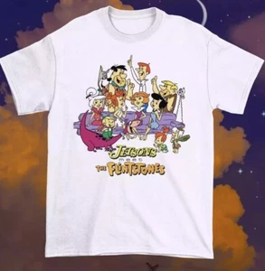 the jetsons meet the flintstones T-Shirt Unisex Baumwolle für Herren Damen NI1316 - Bild 1 von 3