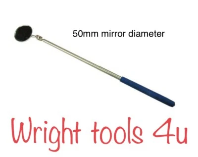 BERGEN US.PRO Telescopic Inspection Mirror, Mirror On A Stick, 50mm Diameter. US.PRO 6790.