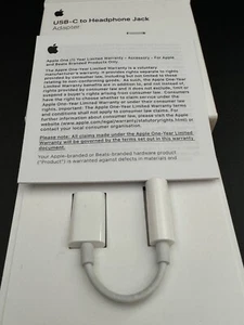 Véritable prise Lightning vers casque Apple (MMX62AM/A) (adaptateur audio 3,5 mm) - Photo 1 sur 7