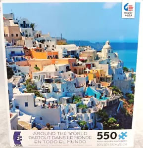 Ceaco Around the World 550 Piece Jigsaw Puzzle Santorini Greece - Picture 1 of 3