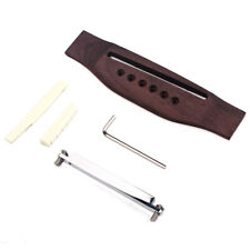 Durable Rosewood Guitar Bridge Saddle And Nut Set For Acoustic/Classical Guitar