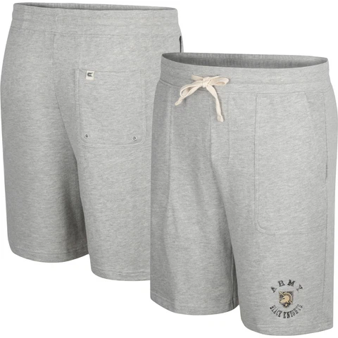 Men's Colosseum Heather Gray Army Black Knights Love To Hear This Terry Shorts Cover