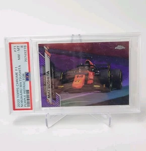 NOBUHARU MATSUSHITA 2020 TOPPS CHROME F1 PURPLE REFRACTOR /399 #71 PSA 8 NM-MT - Picture 1 of 6