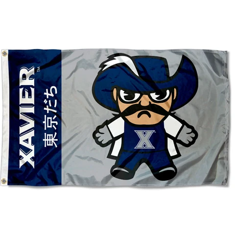 Xavier Musketeers Kawaii Tokyodachi Mascot 3x5 Banner Flag Cover