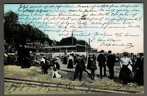 Farb-AK HAMBURG: ALTONA, am Strand bei Neumühlen, gelaufen 1908 - Bild 1 von 2