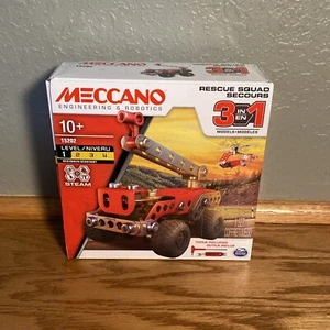 Meccano, 3 Model Set - Rescue with 87 Parts and 2 Real Tools Kids STEM Construct - Picture 1 of 2