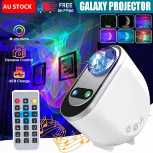 LED Starry Sky Galaxy Projector Lamp Colorful Music Projection Star Night Light - Picture 1 of 12
