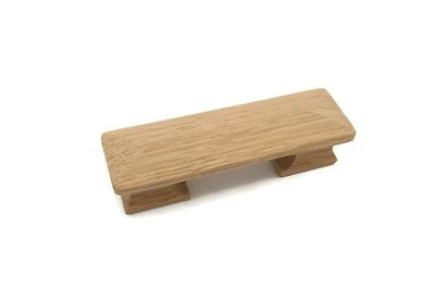 4 1/2" Square Oak Pull Mission Wood Pull Empire Pull Cabinet Drawer Wood Pull - Image 1 of 3