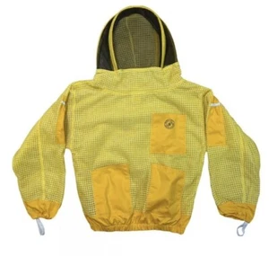 Humble Bee 521 Medium Yellow Aero Vented Beekeeping Smock Jacket w Fencing Veil - Picture 1 of 3