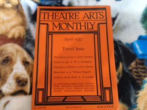 Theatre Arts Monthly April 1937 Travel Issue - Imagen 1 de 2