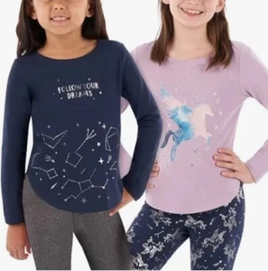Member's Mark Girl's 2-Pack Favorite Super Soft & Comfort Tees Size 14/16 - Picture 1 of 2