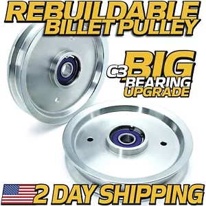 (2 Pack) 781385 Idler Pulley 6.75" for Hustler Z, Super Z Diesel Z Mini Z, X-One - Picture 1 of 6