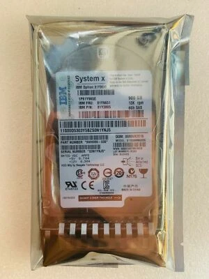 NEW IBM 81Y3805 81Y9650 81Y9651 900GB 10K 6G SFF SAS 2.5" HOT SWAP HARD DRIVEA - Image 1 of 4