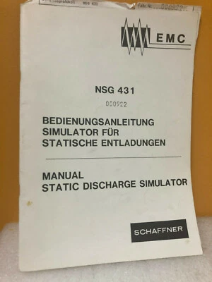 EMC Manual Static Discharge Simulator Manual - Image 1 of 3