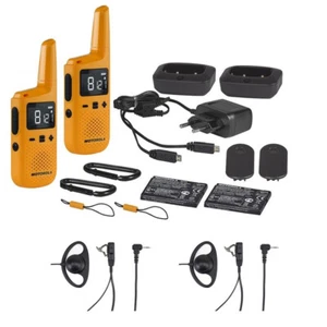 SET MOTOROLA TALKABOUT T72 +2x HM91 TWIN PACK PMR446 mit Standlader NEU !! - Bild 1 von 6
