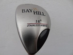 BAY HILL DUO POWER 18 DEG. HYBRID LEFT HAND REG. STEEL SHAFT GOLF CLUB - Picture 1 of 3