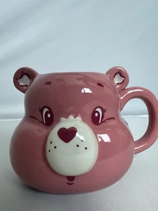 Nueva taza de cerámica esculpida en 3D Blue Care Bears Cheer Bear/nueva/sostiene 20 onzas - Imagen 1 de 2
