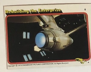 Star Trek 1979 Trading Card #8 Rebuilding The Enterprise - Picture 1 of 2