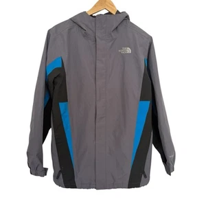 The North Face Hyvent Hooded Ski Jacket Boys Size XL Gray Blue - Picture 1 of 8