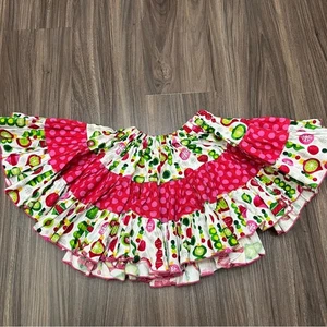 Hecho a mano niño pequeño talla 2-3T floral cupcake falda con volantes - Imagen 1 de 6