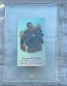 2009 eTopps Allen & Ginter's Presidents /999 George H.W. Bush First Pitch #7 - Picture 1 of 2