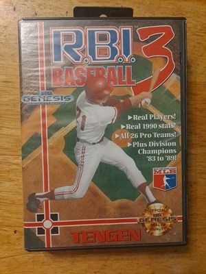 R.B.I. Baseball 3 (Sega Genesis) CIB Complete - Image 1 of 3