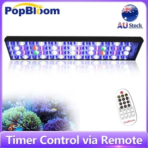 PopBloom Aquarium Light LED Fish Tank Timer Control for Marine Coral Reef Tank - Picture 1 of 31