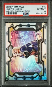 NIKKITA LYONS 2024 PANINI PRIZM WRESTLEMANIA #18/40 PSA GEM MINT 10! - Picture 1 of 1