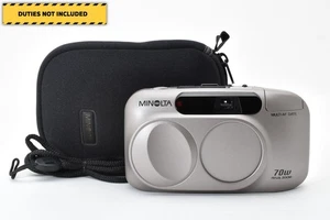 [COMO NUEVO con correa] Minolta 70W Riva Zoom 35 mm Point & Shoot Silver Cámara fotográfica JAPÓN - Imagen 1 de 13