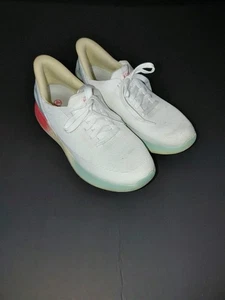 Kizik Sunrise Mens 7.5 Womens 9 Hands Free Sneakers White Laced Comfort Walking - Picture 1 of 12