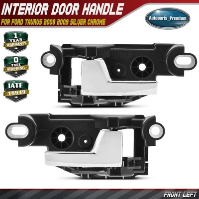 2x Front Left & Right Side Interior Door Handle Chrome for Ford Taurus 2008-2009 - Image 1 of 4