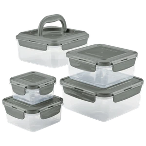 Rachael Ray 10-teiliges quadratisches Set zur Lebensmittelaufbewahrung (grau) - Bild 1 von 1