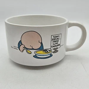 Taza sopa de almeja fresca ZIGGY de colección 1980 Tom Wilson sopa café taza de té taza - Imagen 1 de 7