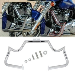 Engine Guard Crash Bar Chrome Highway Fit For Harley Softail FL Fatboy Slim 2014 - Picture 1 of 13