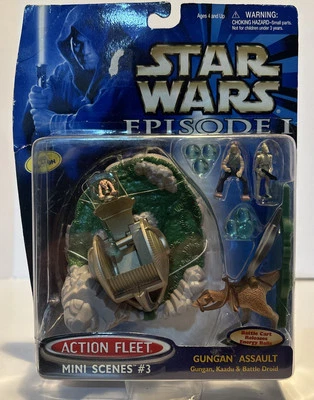 1998 Star Wars Episode I Action Fleet GUNGAN ASSAULT Mini Scenes#3 First Edition - Image 1 of 4