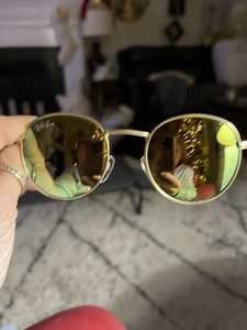 Ray Ban RB3447 ROUND METAL goldfarbenes Gestell gelbe Gläser Ray Ban Unisex - Bild 1 von 6