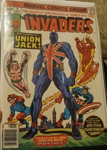 Invaders MARVEL ( 1976) Union Jack cover Borded - Picture 1 of 1