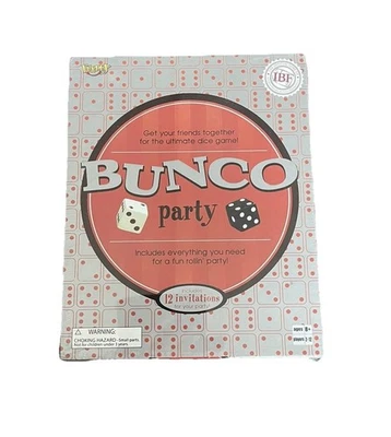 NEW BUNCO Party Ultimate Dice Game by Fundex With 12 Invitations Factory Sealed - Image 1 of 4