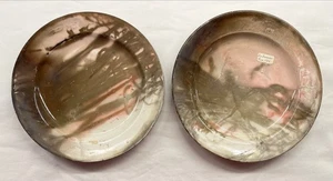 Lot 2 Artefakt Reliquie 1906 San Francisco Feuer gebrannt Keramik Pottery Teller Rauch - Bild 1 von 10