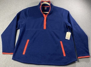 St. Johns Bay Quality Apparel Pullover Fleece Women's Sz PXXL Snap Collar NWT - Picture 1 of 4