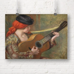 Pierre Auguste Renoir: Joven española con guitarra. Impresión/póster de bellas artes - Imagen 1 de 1