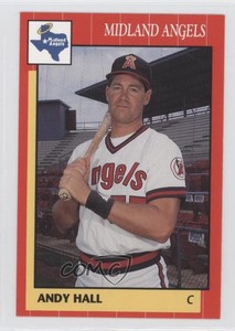 1990 Grand Slam Midland Angels Andy Hall #21
