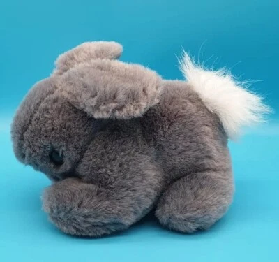 Plüsch Hase Kaninchen Grau 15 cm Klein Kuscheltier Plüschtier Stofftier - Bild 1 von 4