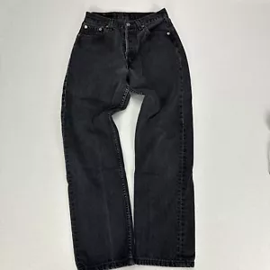 Vintage LEVI’S 501 Woman’s Straight Cut Denim USA Made Mid Rise Tag W29 L30 - Foto 1 di 8