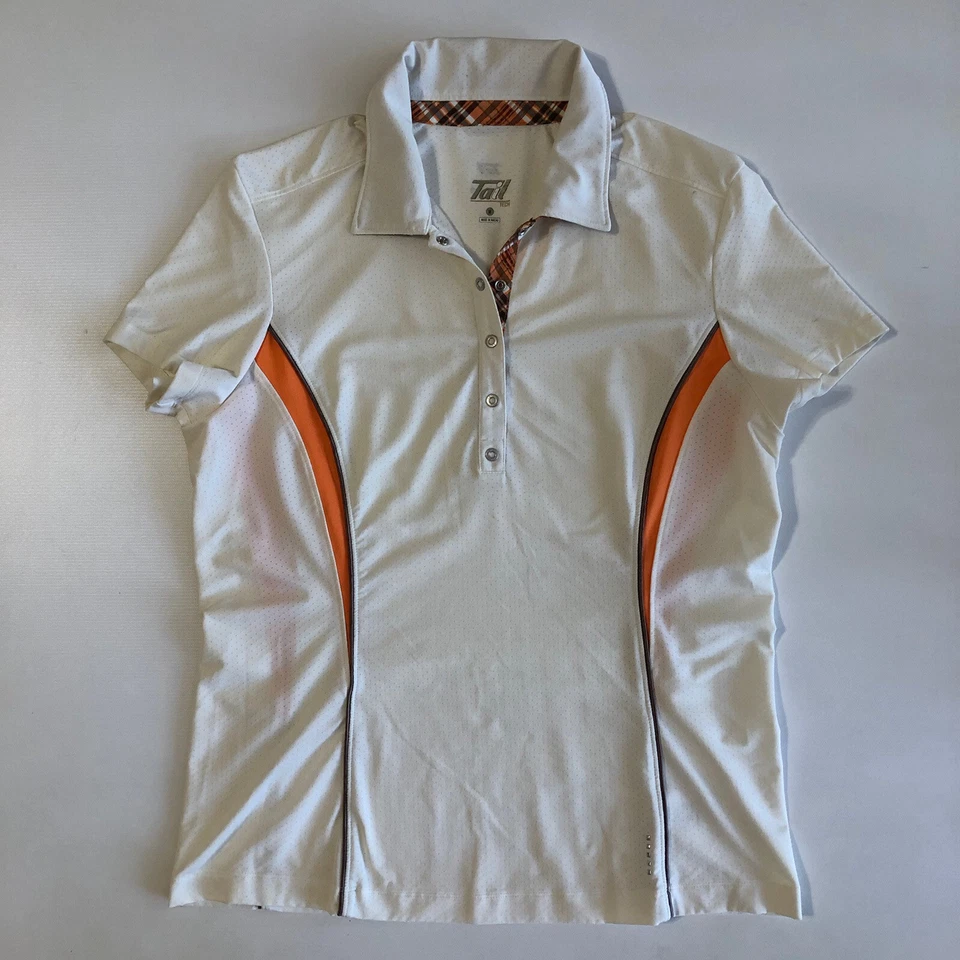 Женские белые защелки для воротника поло из нержавеющей стали Tail Tech размер M - Изображение 1 из 4