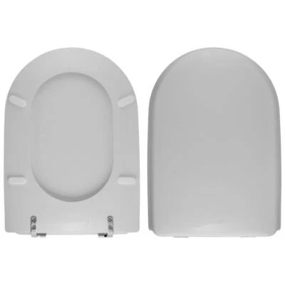 Sedile wc Copriwater per serie ONDA Hidra in Poliestere colato bianco Polisedil - Immagine 1 di 2