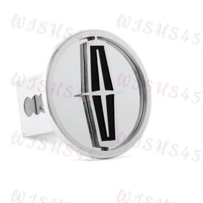 Polished Stainless Steel Cap For Lincoln Logo For 2" Trailer Receiver HitchCover - Image 1 of 3
