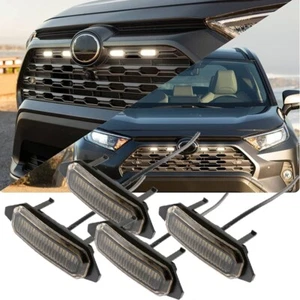 4pcs LED Grille Light Fit for Toyota RAV4 Accessories 2019 2020 2021-2022 White - Bild 1 von 12